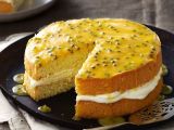 Passionfruit Sponge with Chantilly Cream