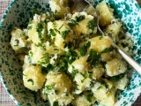 Classic potato salad with capers